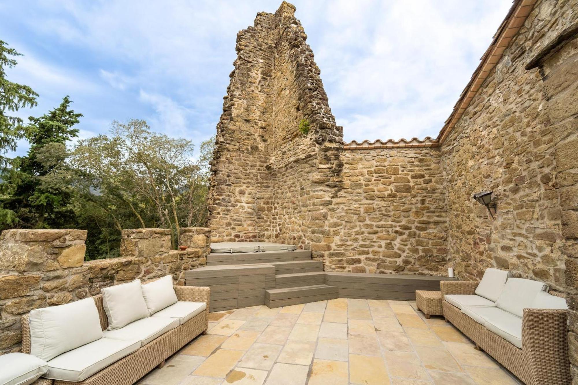 Castell In Girona Villa Sant Miquel de Campmajor Exteriör bild