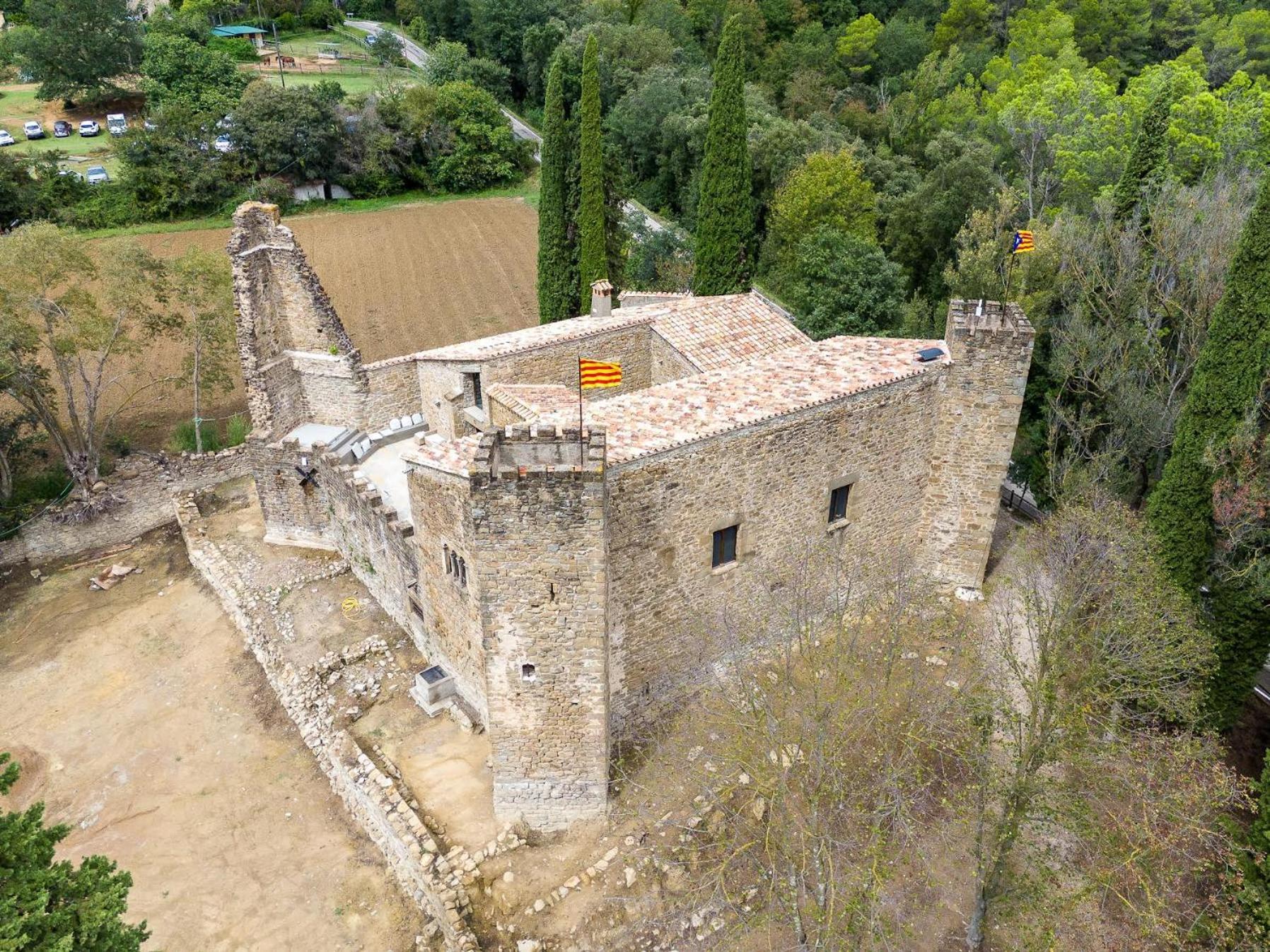 Castell In Girona Villa Sant Miquel de Campmajor Exteriör bild